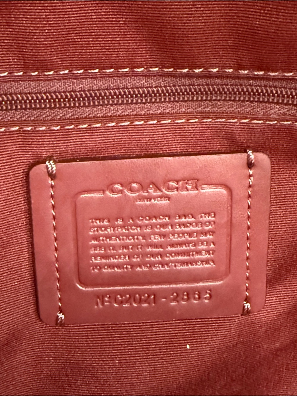 Coach Star-Print Mini Backpack - Black with Red Accents - Picture 8 of 16